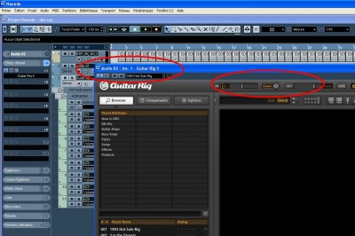 Ecran Nuendo / Guitar Rig... Pas de son